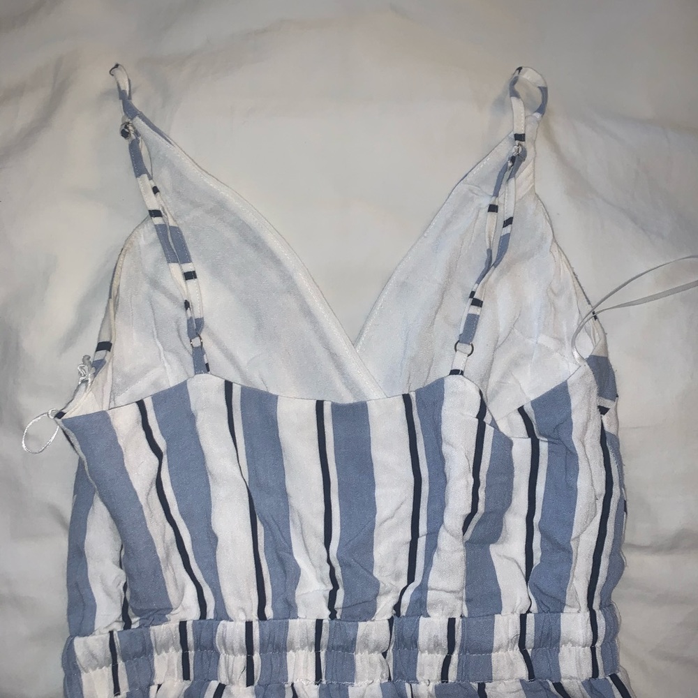 Fun & Flirty Striped Ruffle Romper - Picture 4 of 4